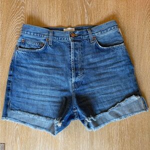 DOEN Enid Classic Blue Jean Shorts Size 25 (runs large)